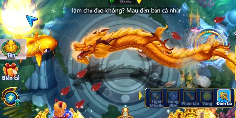 Bắn cá Long Vương với đồ họa thiết kế chỉnh chu