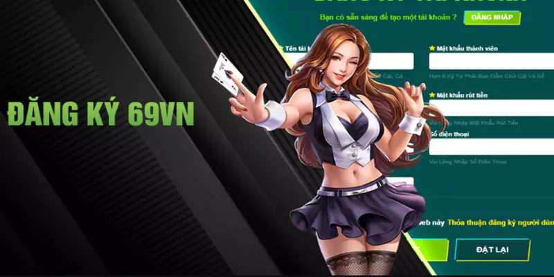 Đăng ký 69vn thao tác nhanh chóng chỉ với 2 phút