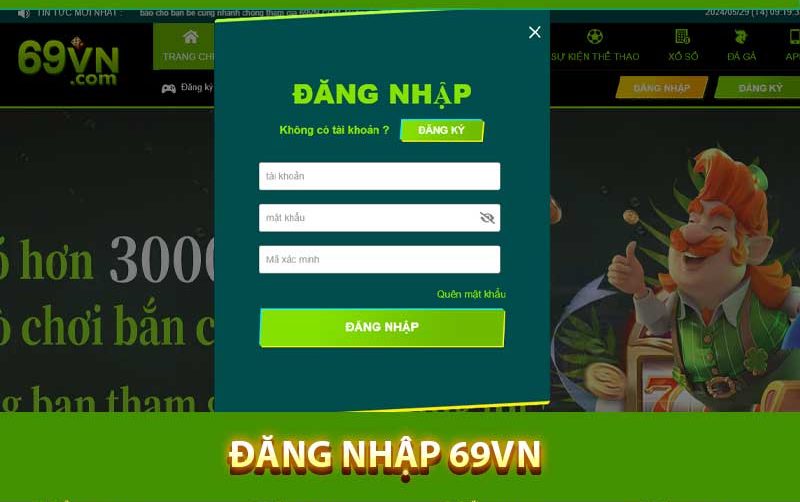 Đăng nhập vào nhà cái 69vn qua máy tính