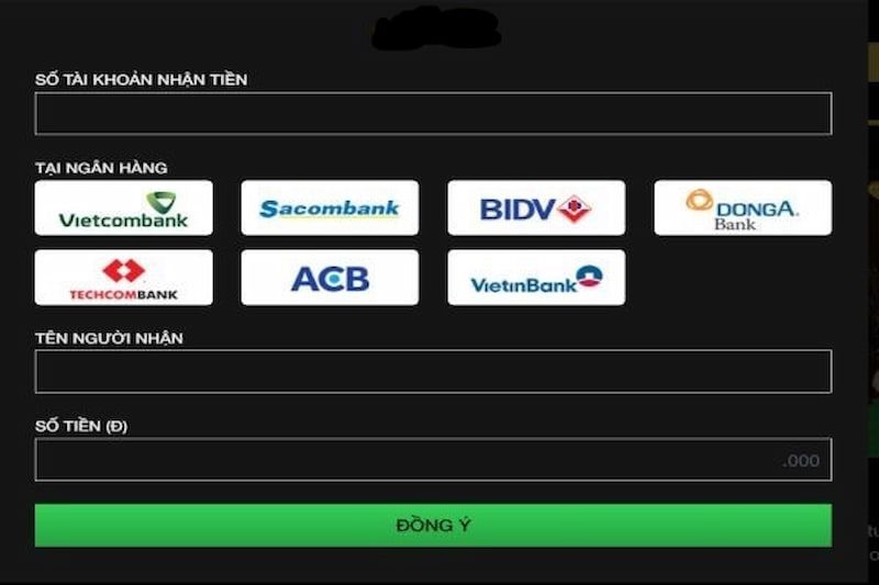 Hướng dẫn nạp tiền 69vn qua hình thức ngân hàng