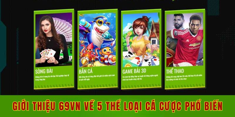 Giới thiệu 69vn về 5 thể loại cá cược phổ biến