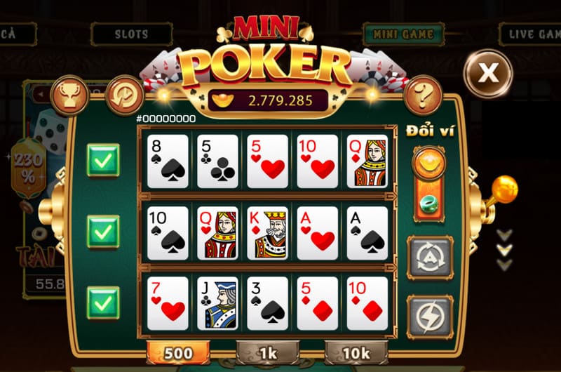 Kinh nghiệm chơi minipoker cực hữu ích cho hội viên 69vn