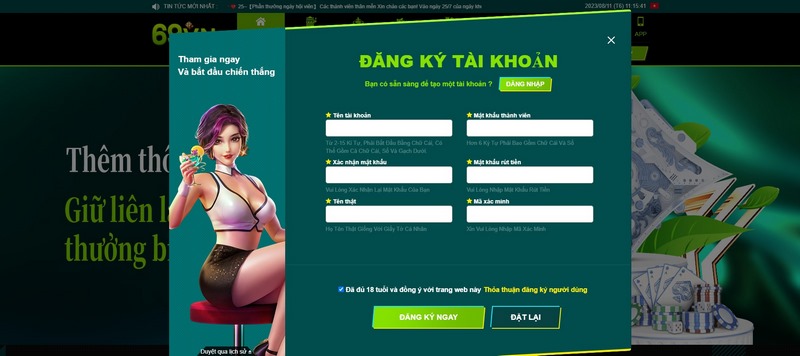Quy định cần biết khi đăng ký tài khoản 69vn