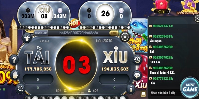 Game Tài xỉu MD5 - Trải nghiệm game tài xỉu xanh chín